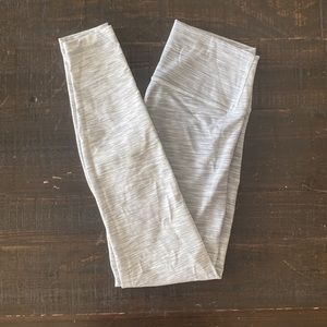 Lululemon Heathered Grey Wunder Under Leggings 28”